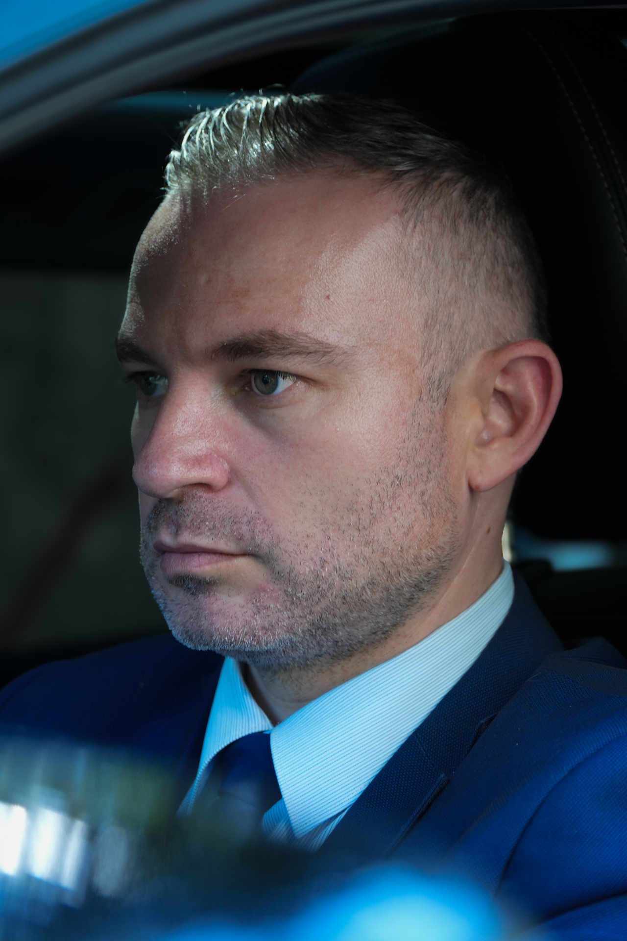 Transfersafe executive chauffeur at the wheel